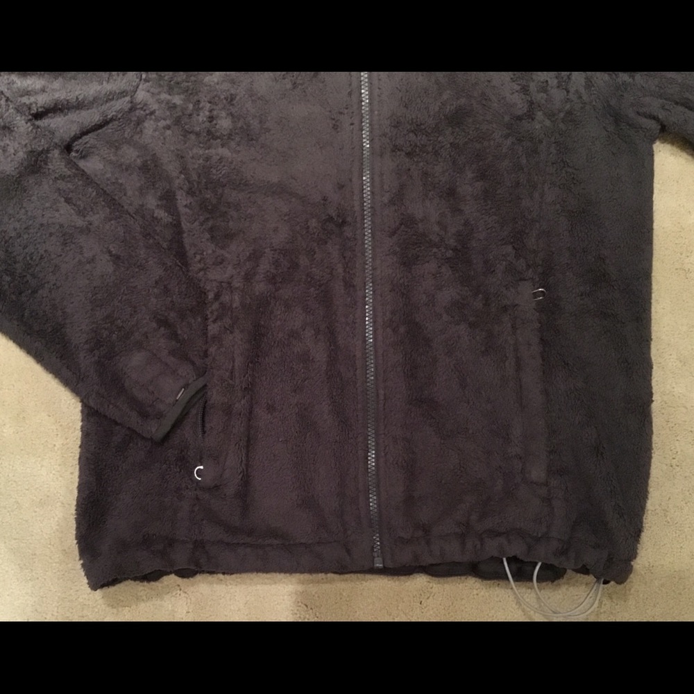 Women’s gray fuzzy fleece ~NORTH FACE jacket/size M - Picture 4 of 8